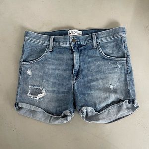 Wildfox Denim Cuff Short / Size 25